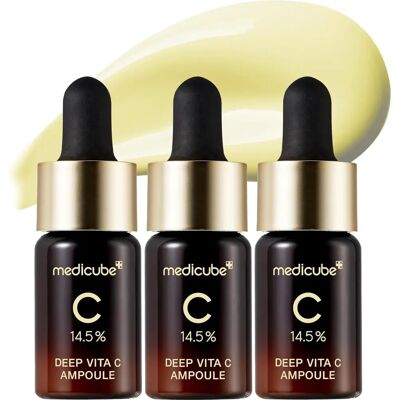 Medicube Kasvoseerumi, Deep Vita C Ampoule 2.0 10g - Pack of 3 Bottles Medicube Kasvoseerumi, Deep Vita C Ampoule 2.0 10g - Pack of 3 Bottles