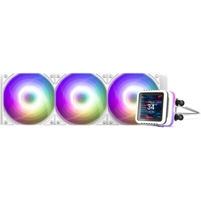 Cooler a água CPU Zalman ALPHA2 DS 360mm Branco - Tela LCD em tempo real Cooler a água CPU Zalman ALPHA2 DS 360mm Branco - Tela LCD em tempo real