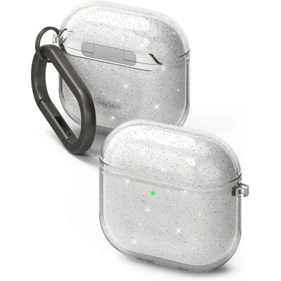 Ringke Air Apple Airpods 4 Glitter Transparent - Étui pour écouteurs Ringke Air Apple Airpods 4 Glitter Transparent - Étui pour écouteurs