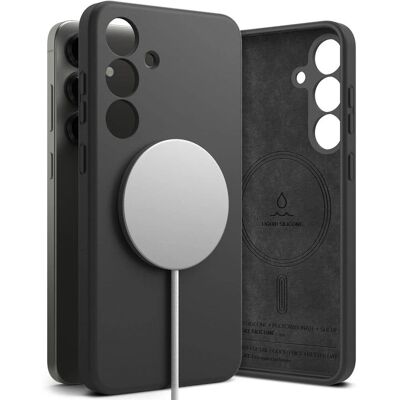 Ringke S25+ Plus Magnetikus Szilikon Tok - Fekete Ringke S25+ Plus Magnetikus Szilikon Tok - Fekete