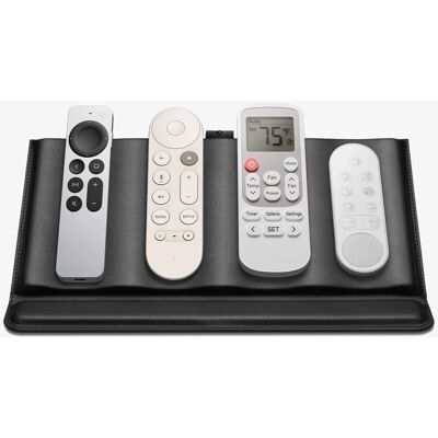 Spigen Fjernbetjeningsholder - Til 4 fjernbetjeninger - Kunstlæder - Sort - Tilbehør Spigen Fjernbetjeningsholder - Til 4 fjernbetjeninger - Kunstlæder - Sort - Tilbehør