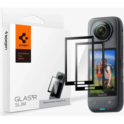Spigen Glas.tR SLIM Schwarz, Transparent - Displayschutzfolie Spigen Glas.tR SLIM Schwarz, Transparent - Displayschutzfolie