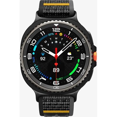 Spigen Athlex Air Fabric - Pulseira esportiva de nylon para Samsung Galaxy Watch 8 44mm - Preto Spigen Athlex Air Fabric - Pulseira esportiva de nylon para Samsung Galaxy Watch 8 44mm - Preto