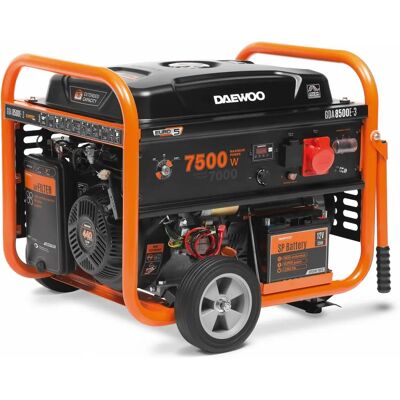 Daewoo GDA 8500E-3 Generador de Motor - 7.5 kW, Negro/Naranja Daewoo GDA 8500E-3 Generador de Motor - 7.5 kW, Negro/Naranja