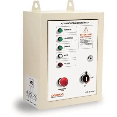 Daewoo ATS15-DDAE Automatischer Umschalter - Überwacht Batterie & Wandmontage Daewoo ATS15-DDAE Automatischer Umschalter - Überwacht Batterie & Wandmontage