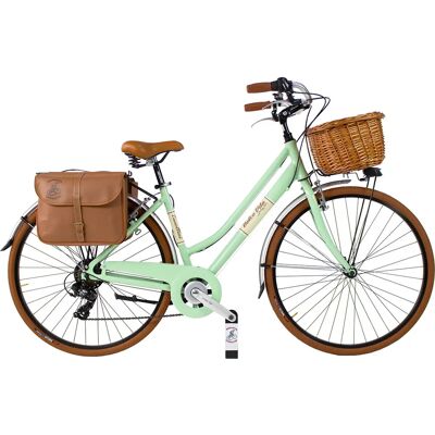 CANELLINI Vélo de Ville Vintage - Modèle 46 - Vert Clair - Vélo - Publicité CANELLINI Vélo de Ville Vintage - Modèle 46 - Vert Clair - Vélo - Publicité