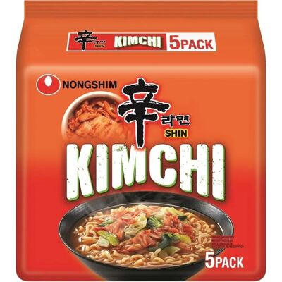 Nongshim Kimchi Ramyun - 120g Verpakking - Instant Noedels Nongshim Kimchi Ramyun - 120g Verpakking - Instant Noedels