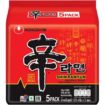 Nongshim Shin Ramyun Nouilles Épicées Coréennes - Ramen Instantané - Publicité Nongshim Shin Ramyun Nouilles Épicées Coréennes - Ramen Instantané - Publicité