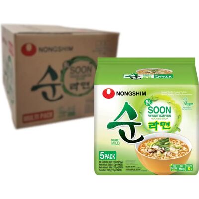 Nongshim Soon Veggie Ramyun - Vegetarische Nudelsuppe Nongshim Soon Veggie Ramyun - Vegetarische Nudelsuppe
