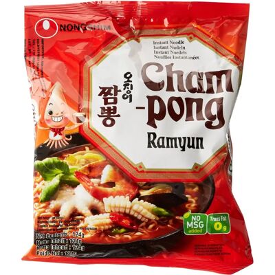 Nongshim - Champong Ramyun - Épicé - Nouilles instantanées - Publicité Nongshim - Champong Ramyun - Épicé - Nouilles instantanées - Publicité