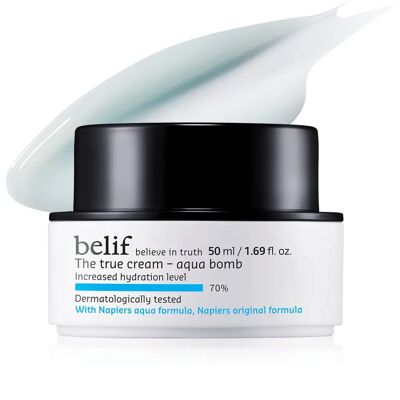 Belif The True Cream Aqua Bomb - Hydratant visage - Publicité Belif The True Cream Aqua Bomb - Hydratant visage - Publicité