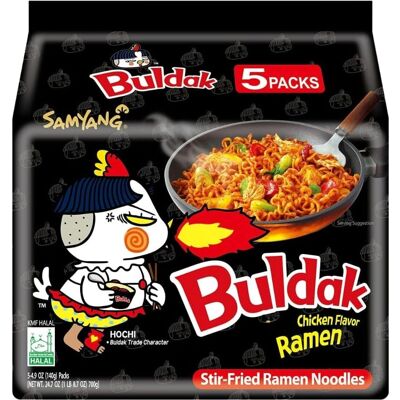 Samyang Buldak Hot Chicken 700g/140gx5 - Instant Noedels Samyang Buldak Hot Chicken 700g/140gx5 - Instant Noedels