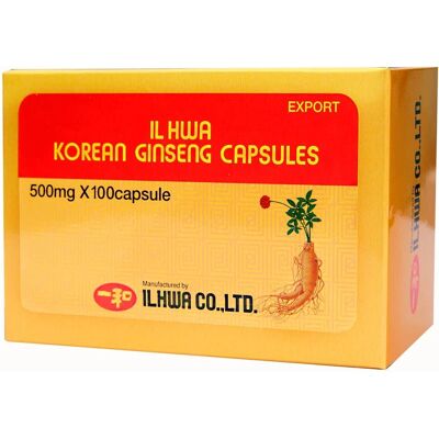 Ginseng Coreano IL HWA 100 cápsulas - Complemento Alimenticio Ginseng Coreano IL HWA 100 cápsulas - Complemento Alimenticio