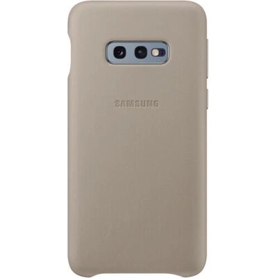 Coque en cuir Samsung EF-VG970 - Gris - Housse de téléphone - Publicité Coque en cuir Samsung EF-VG970 - Gris - Housse de téléphone - Publicité