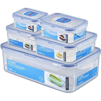 Ensemble Classique Lock & Lock 5 pièces - Récipients de stockage alimentaire - Publicité Ensemble Classique Lock & Lock 5 pièces - Récipients de stockage alimentaire - Publicité