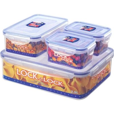 LOCK&LOCK Lebensmittelbehälter Set 4 Stück LOCK&LOCK Lebensmittelbehälter Set 4 Stück
