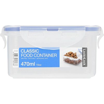 Lock & Lock SN-830B 470ml Contenitore per Cibo Trasparente Blu - Contenitore per Cibo Lock & Lock SN-830B 470ml Contenitore per Cibo Trasparente Blu - Contenitore per Cibo
