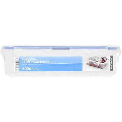 Lock & Lock HPL360 Food Storage Container - Rectangular, 800ml, Transparent Lock & Lock HPL360 Food Storage Container - Rectangular, 800ml, Transparent