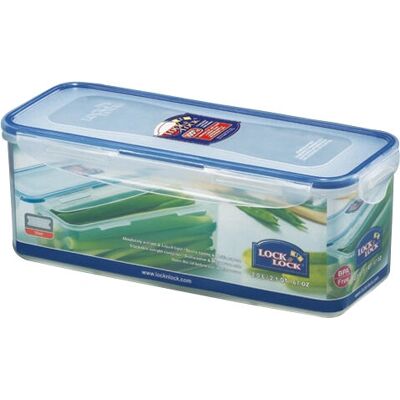 Lock & Lock Contenedor de Almacenamiento - 2L Azul y Transparente, Rectangular Lock & Lock Contenedor de Almacenamiento - 2L Azul y Transparente, Rectangular