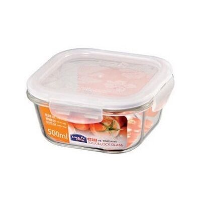 Lock & Lock LLG214 Square Food Storage Container - 0.5 L Lock & Lock LLG214 Square Food Storage Container - 0.5 L