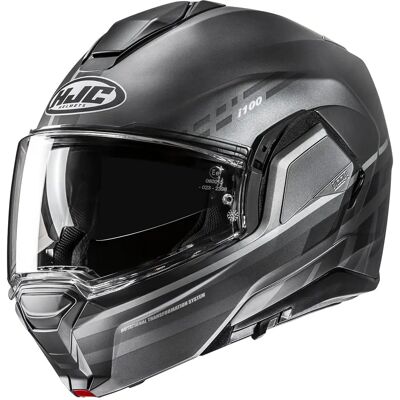 HJC i100 MC5SF Helm - Schwarz/Grau - Modularhelm HJC i100 MC5SF Helm - Schwarz/Grau - Modularhelm