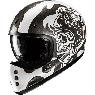 Casque en fibre de verre HJC V60 Flame - S Casque en fibre de verre HJC V60 Flame - S