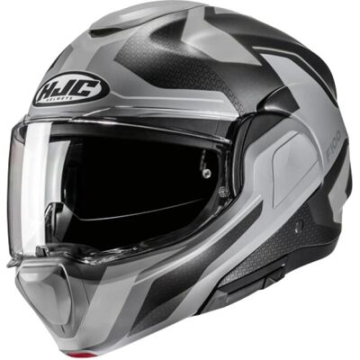 Casco HJC F100 Bios MC5SF Grigio/Nero Opaco - Helmet Casco HJC F100 Bios MC5SF Grigio/Nero Opaco - Helmet