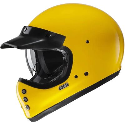 Casco Moto V60 Giallo - Stile Vintage Classico - Caratteristiche Moderne Casco Moto V60 Giallo - Stile Vintage Classico - Caratteristiche Moderne