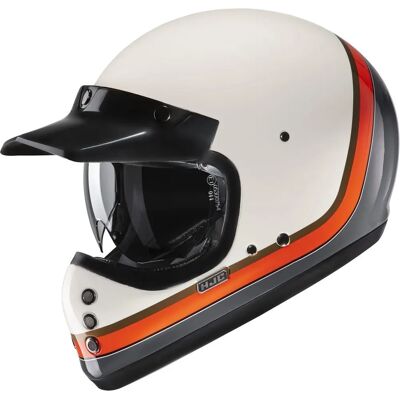 Casco de moto HJC V60 Scoby - Blanco/Naranja Casco de moto HJC V60 Scoby - Blanco/Naranja