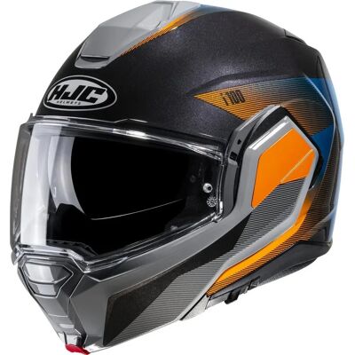 Casco HJC i100 Beston - Unisex Negro Naranja - 2XL Casco HJC i100 Beston - Unisex Negro Naranja - 2XL