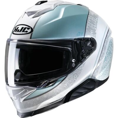 Casco de Moto HJC i71 Sera Gris-Verde - Seguridad y Comodidad Casco de Moto HJC i71 Sera Gris-Verde - Seguridad y Comodidad