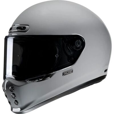 Casco de moto gris V10 de HJC - Ligero, Aerodinámico, ECE 22.06 Casco de moto gris V10 de HJC - Ligero, Aerodinámico, ECE 22.06