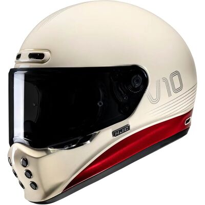 Casco HJC V10 Tami Blanco Rojo - Casco de Moto Casco HJC V10 Tami Blanco Rojo - Casco de Moto