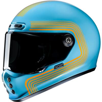 Casco HJC V10 Foni - Azul/Naranja - Casco de moto Casco HJC V10 Foni - Azul/Naranja - Casco de moto