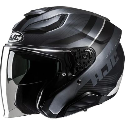 HJC Naby Fiberglass Motorhelm - Grijs/Zwart - M - Unisex HJC Naby Fiberglass Motorhelm - Grijs/Zwart - M - Unisex