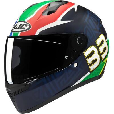 Casco HJC C10 BB33 - Rosso-Verde-Blu - Leggero, Ventilazione Avanzata, Visiera UV Casco HJC C10 BB33 - Rosso-Verde-Blu - Leggero, Ventilazione Avanzata, Visiera UV