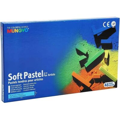 Pastelli Mungyo - Confezione da 48 Pastelli Secchi Quadrati Pastelli Mungyo - Confezione da 48 Pastelli Secchi Quadrati