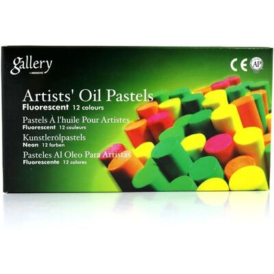 Pastels à l'huile Mungyo - Ensemble fluorescent de 12 - Fournitures d'art - Publicité Pastels à l'huile Mungyo - Ensemble fluorescent de 12 - Fournitures d'art - Publicité