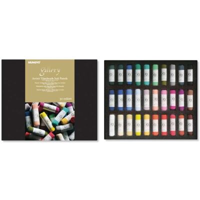 Pastels Mungyo - Formés à la main - 30 pièces - Publicité Pastels Mungyo - Formés à la main - 30 pièces - Publicité