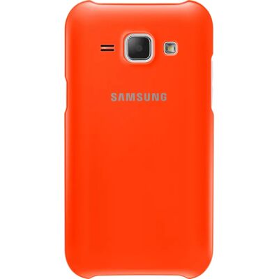 Coque souple jaune Galaxy J1 EF-PJ100B - Protection mobile - Publicité Coque souple jaune Galaxy J1 EF-PJ100B - Protection mobile - Publicité