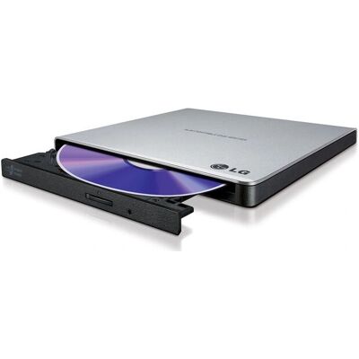 LG GP57ES40 Extern DVD-Läsare - Silver & Svart - USB 2.0 LG GP57ES40 Extern DVD-Läsare - Silver & Svart - USB 2.0