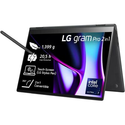 LG 16-Zoll OLED Touch-Laptop - Core Ultra 7 - 16GB RAM - 1TB SSD - Schwarz LG 16-Zoll OLED Touch-Laptop - Core Ultra 7 - 16GB RAM - 1TB SSD - Schwarz