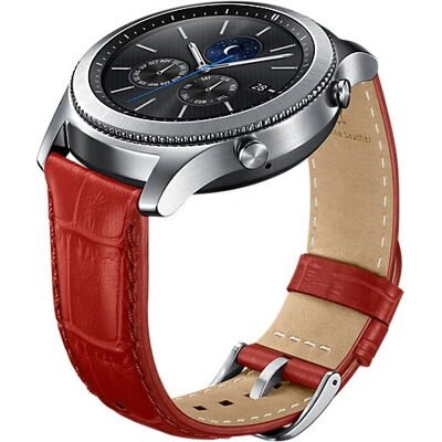 Samsung YSA76 Lederarmband - Krokodilmönster, Rot Samsung YSA76 Lederarmband - Krokodilmönster, Rot