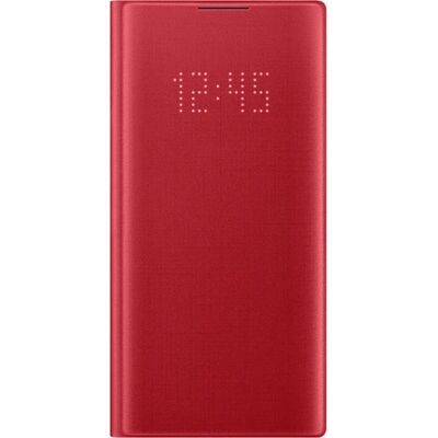 Czerwony pokrowiec LED View na Samsung Galaxy Note 10 - Etui Czerwony pokrowiec LED View na Samsung Galaxy Note 10 - Etui