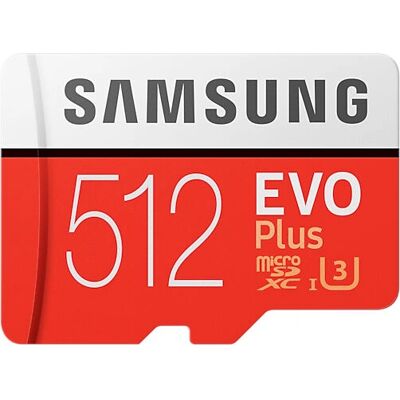Samsung EVO Plus 512 GB MicroSDXC UHS-I Class 10 Samsung EVO Plus 512 GB MicroSDXC UHS-I Class 10