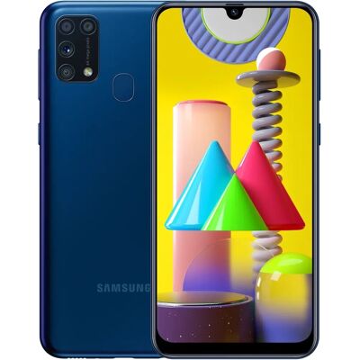 Samsung Galaxy M31 - 64 MP Kamera - 6,4" Super AMOLED - Blå Samsung Galaxy M31 - 64 MP Kamera - 6,4" Super AMOLED - Blå