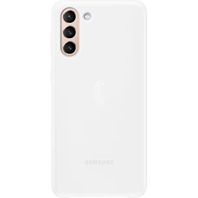 Valkoinen ohut LED-suoja Samsung Galaxy S21 Plus - Puhelimen kotelo Valkoinen ohut LED-suoja Samsung Galaxy S21 Plus - Puhelimen kotelo