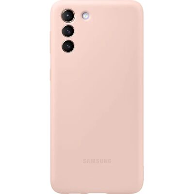 Coque en silicone rose Samsung Galaxy S21 Plus - Housse téléphone - Publicité Coque en silicone rose Samsung Galaxy S21 Plus - Housse téléphone - Publicité