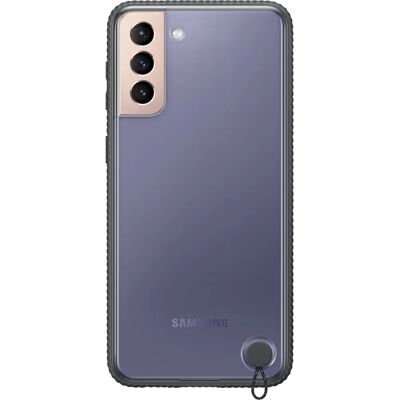 Coque transparente noire Samsung Galaxy S21 Plus - Protection pour téléphone - Publicité Coque transparente noire Samsung Galaxy S21 Plus - Protection pour téléphone - Publicité