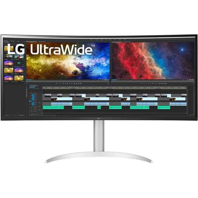 LG 38BQ85C-W Kaareva näyttö 38 tuumaa 3840x1600 Ultra Wide 4K Valkoinen LG 38BQ85C-W Kaareva näyttö 38 tuumaa 3840x1600 Ultra Wide 4K Valkoinen